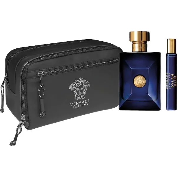 PERFUME VERSACE KIT DYLAN BLUE UOMO MAS 100ML/10ML EDT + ESTUCHE 3539