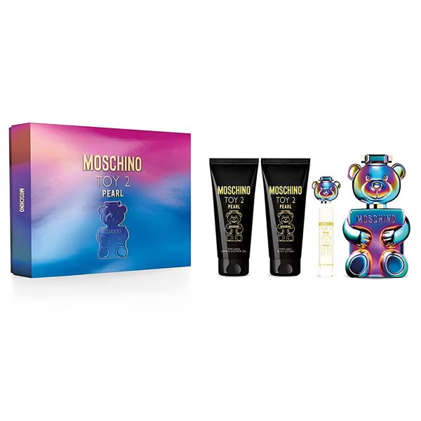 PERFUME MOSCHINO KIT TOY 2 PEARL UNISEX 100ML EDP +GEL+LOTION 3867