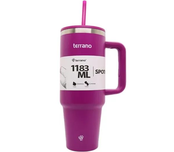 VASO TERRANO SPOTIE CUP 1.183ML C/PAJITA