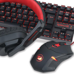TECLADO REDRAGON + MOUSE K552-BB-2 GAMING ESSENTIALS ING 4EN1 BLACK