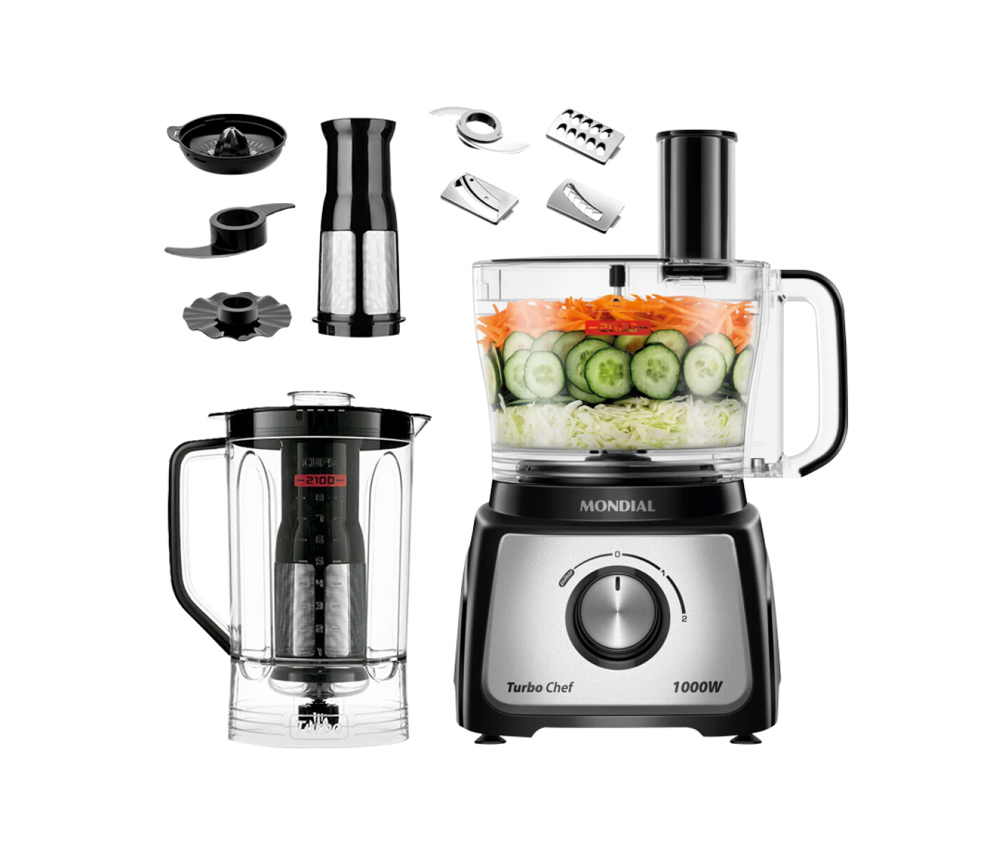 MULTIPROCESSADOR 9 EN 1 TURBO CHEF - 1000W