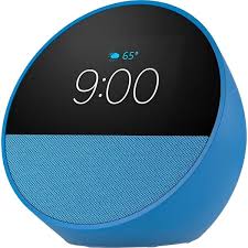 AMAZON ECHO SPOT SMART ALARM CLOCK WITH ALEXA BLUE 2023