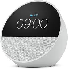 AMAZON ECHO SPOT SMART ALARM CLOCK WITH ALEXA WHITE 2023